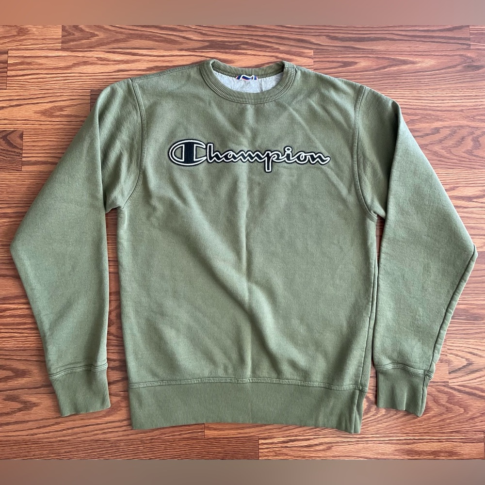 Men’s Champion Green Crewneck Sweatshirt